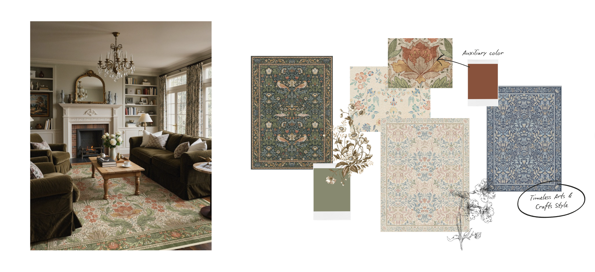 Floral Rugs | Washable Flower Area Rugs for Every Room | GENIMO