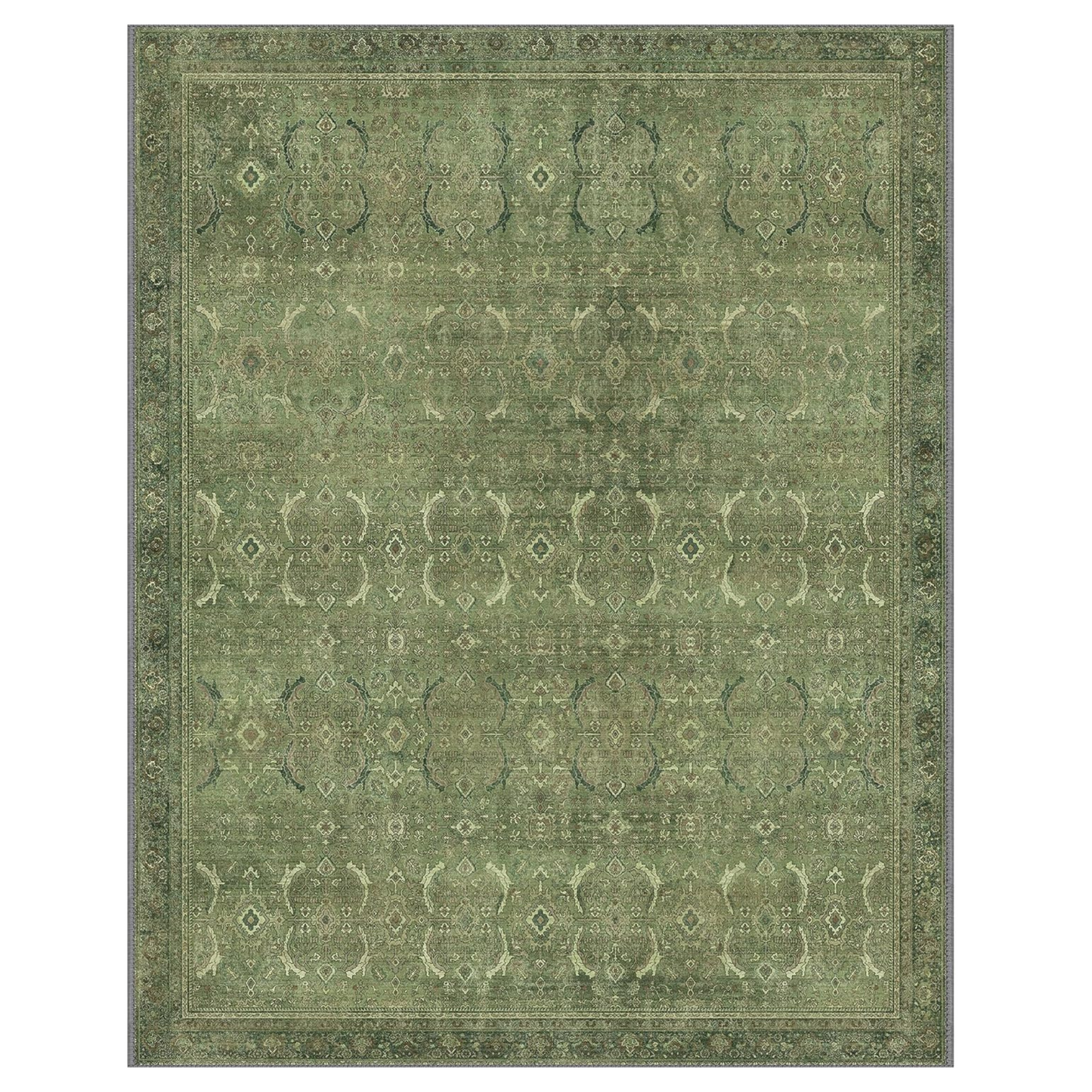 GENIMO Vintage Gorgeous Cool Color Non-Slip Washable Area Rug