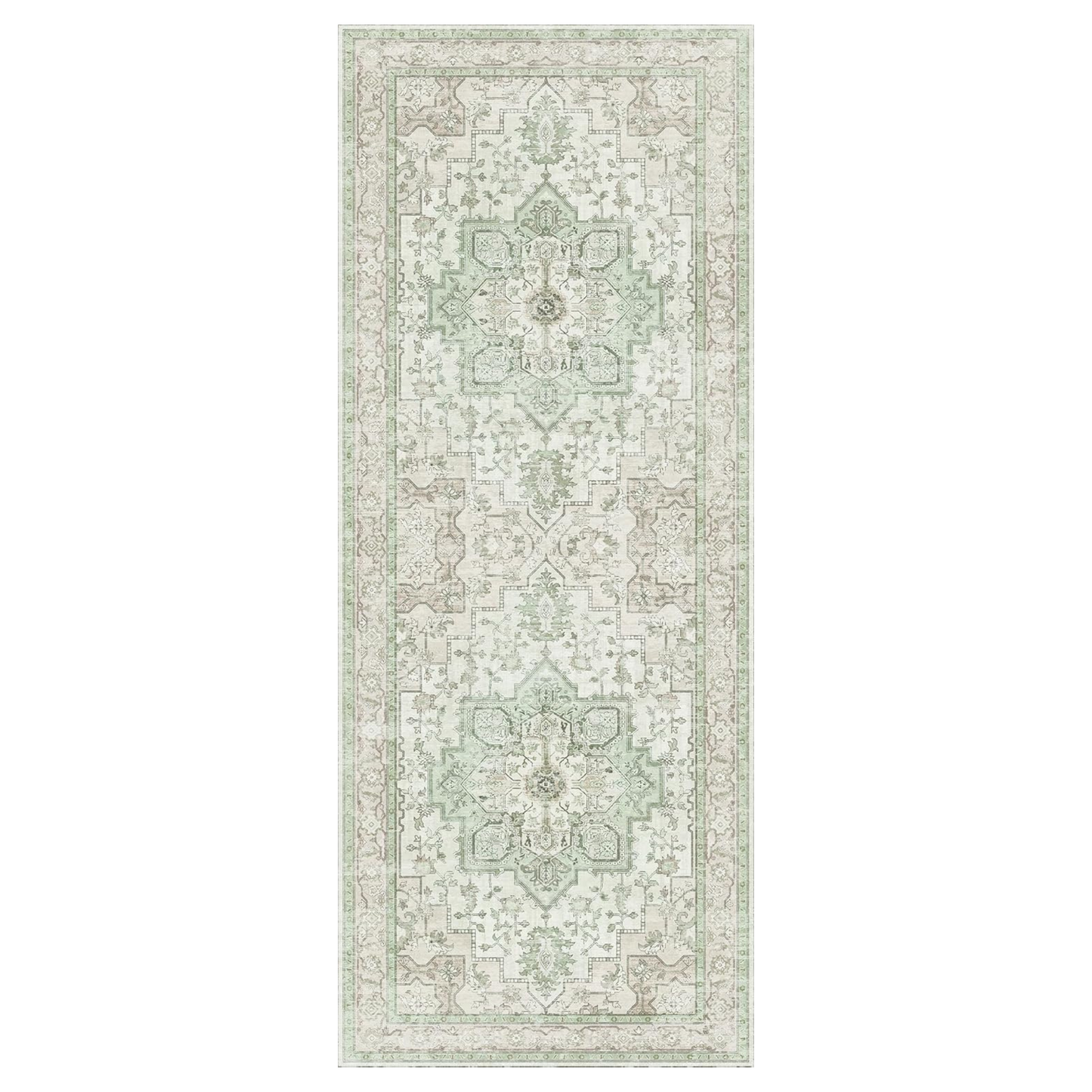 GENIMO Runner Rug Machine Washable Vintage Bohemian Print