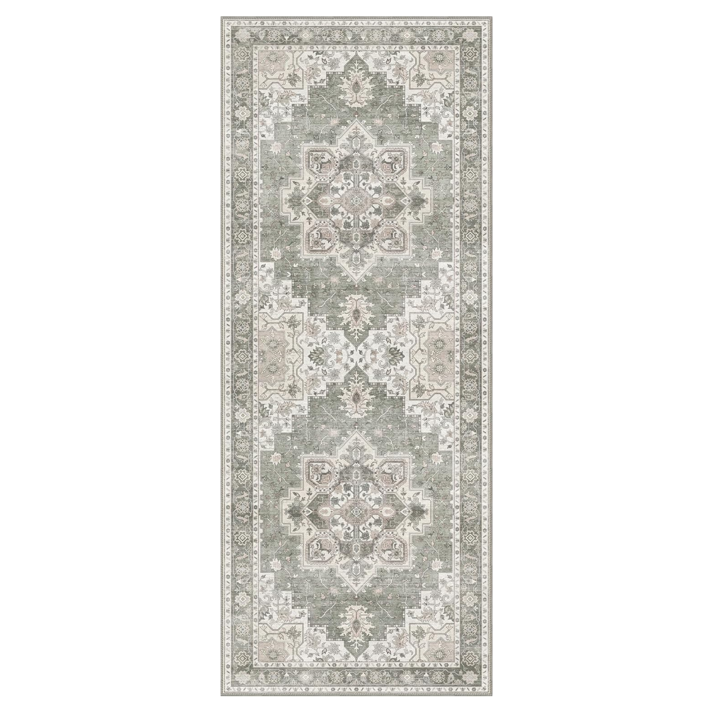 GENIMO Runner Rug Machine Washable Vintage Bohemian Print