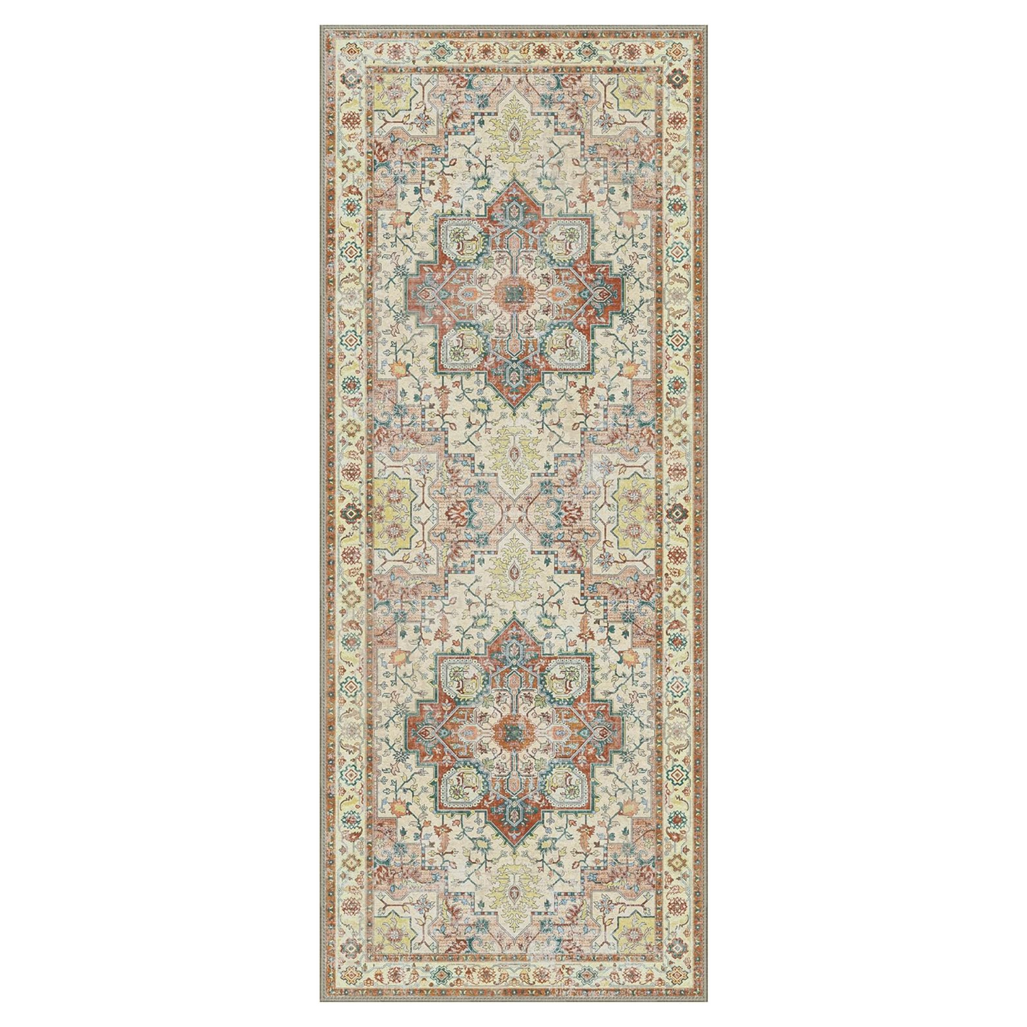 GENIMO Runner Rugs for Hallway, Kitchen Machine Washable Non Slip Vintage Rugs