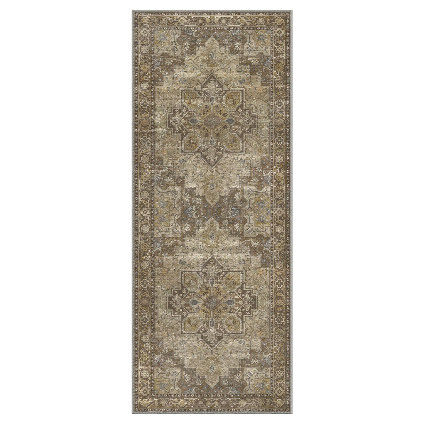GENIMO Gorgeous Prints Machine Washable Low Pile Runner Rug