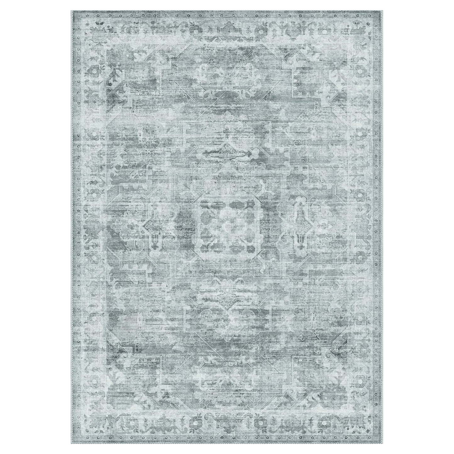 GENIMO Aged Lattice Print Area Rug