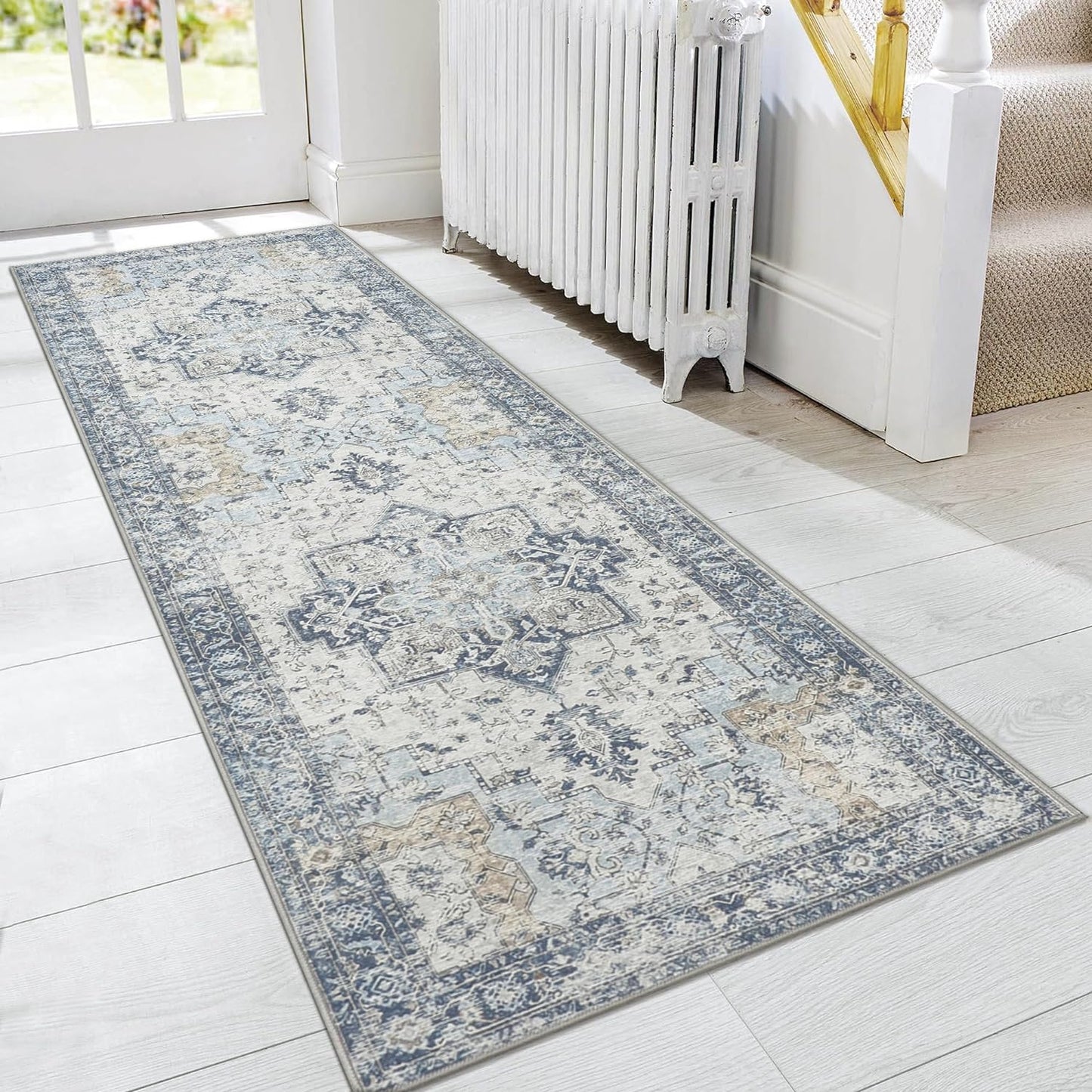GENIMO Machine Washable Non Slip with Gripper Runner Rug