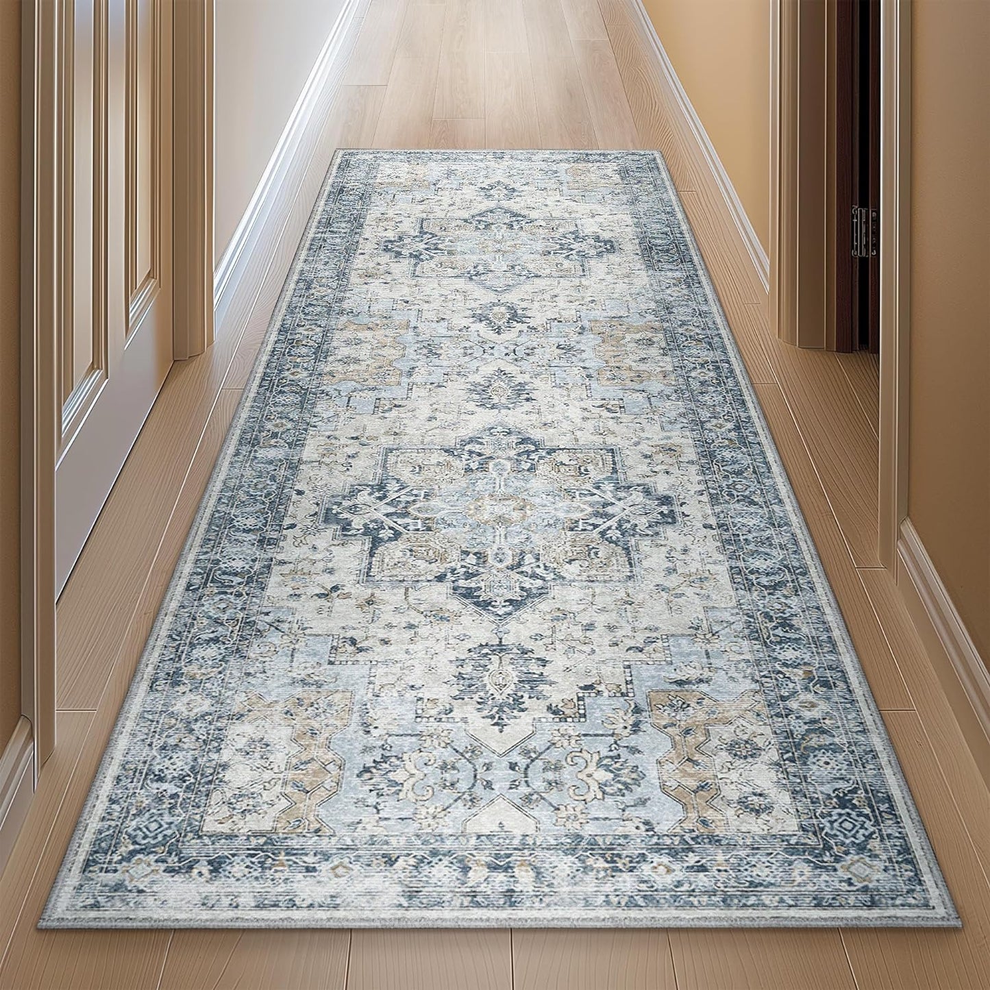 GENIMO Machine Washable Non Slip with Gripper Runner Rug
