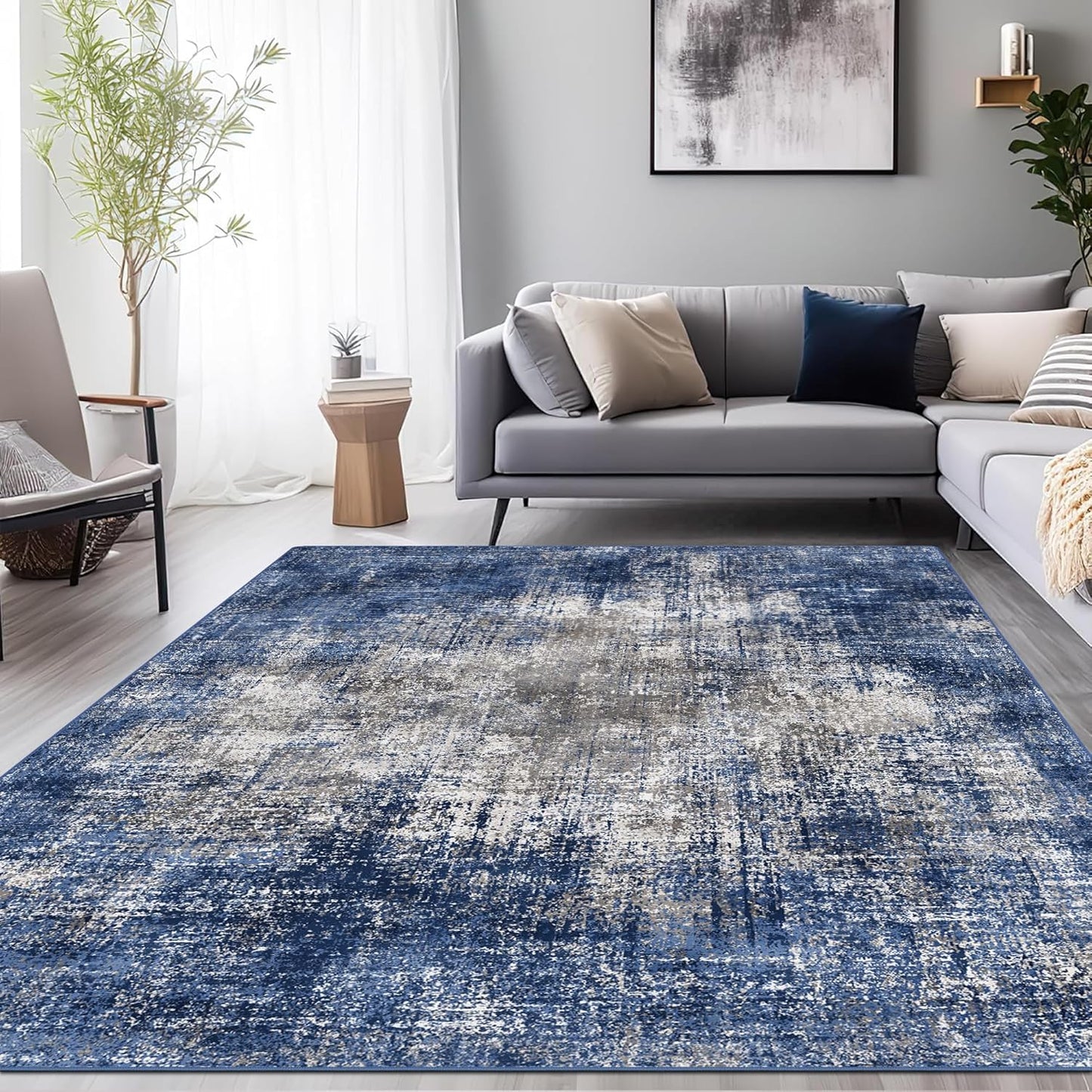 GENIMO Washable Cloudscape Art Area Rug