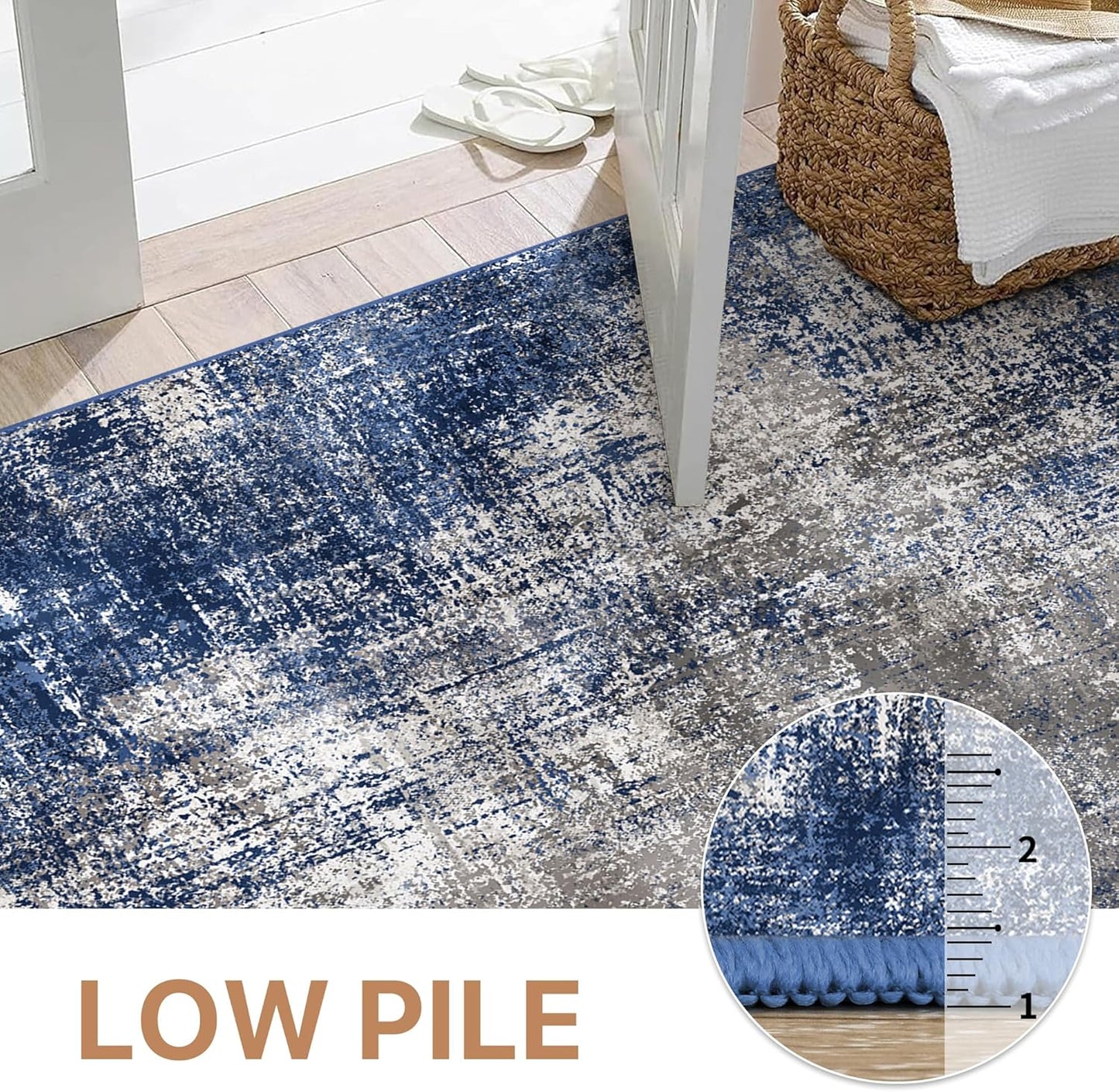 GENIMO Washable Cloudscape Art Area Rug