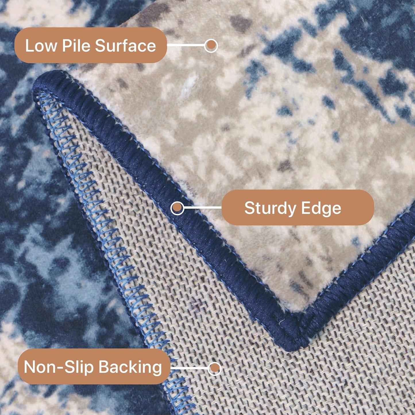 GENIMO Washable Cloudscape Art Area Rug
