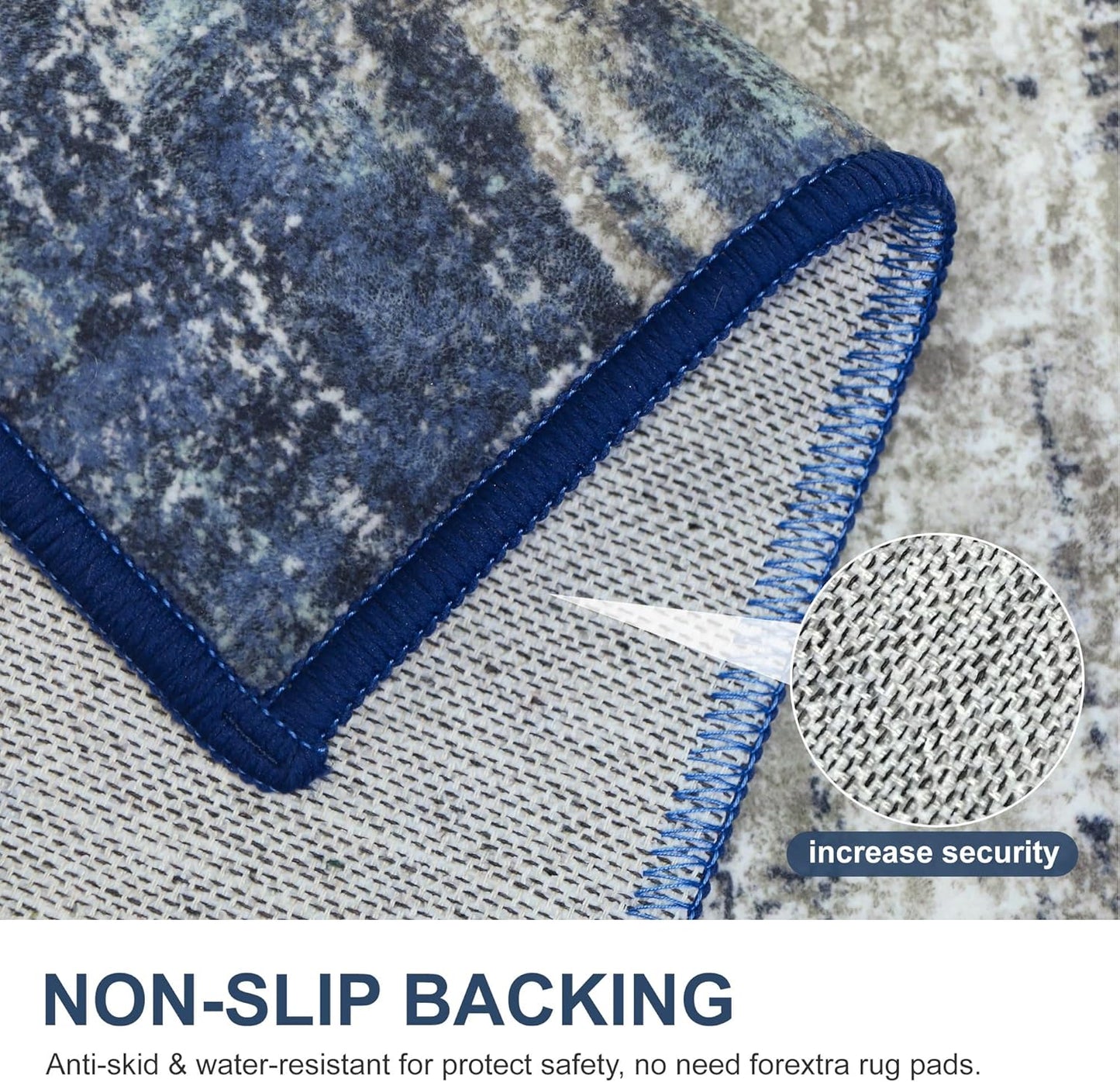 GENIMO Modern Abstract Painting Soft Pet Friendly Area Rug