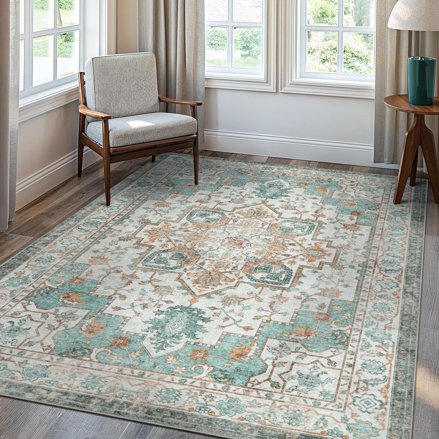 GENIMO Area Rug Vintage European Print