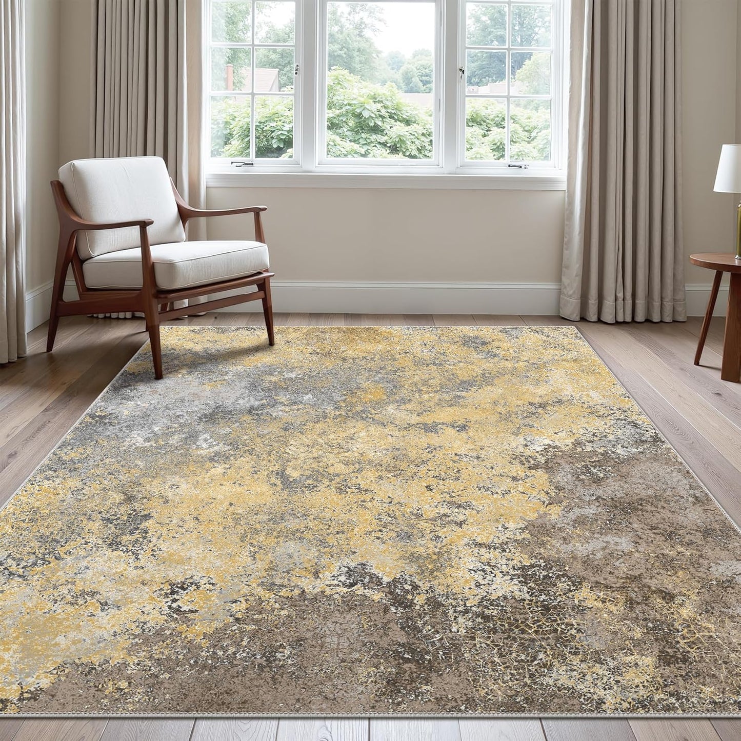 GENIMO Abstract Clouds Art Machine Washable Area Rug
