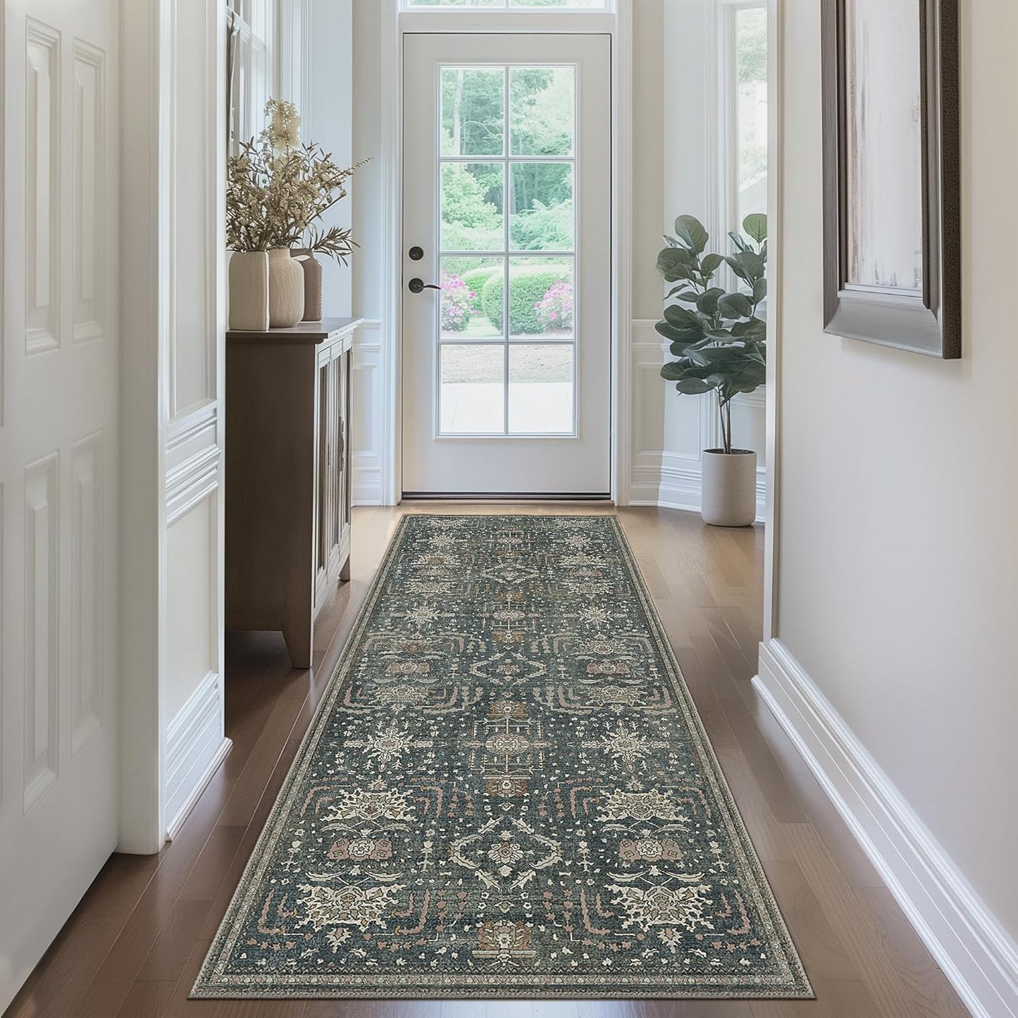 GENIMO Vintage Bohemian Print Non-Slip Runner Rug