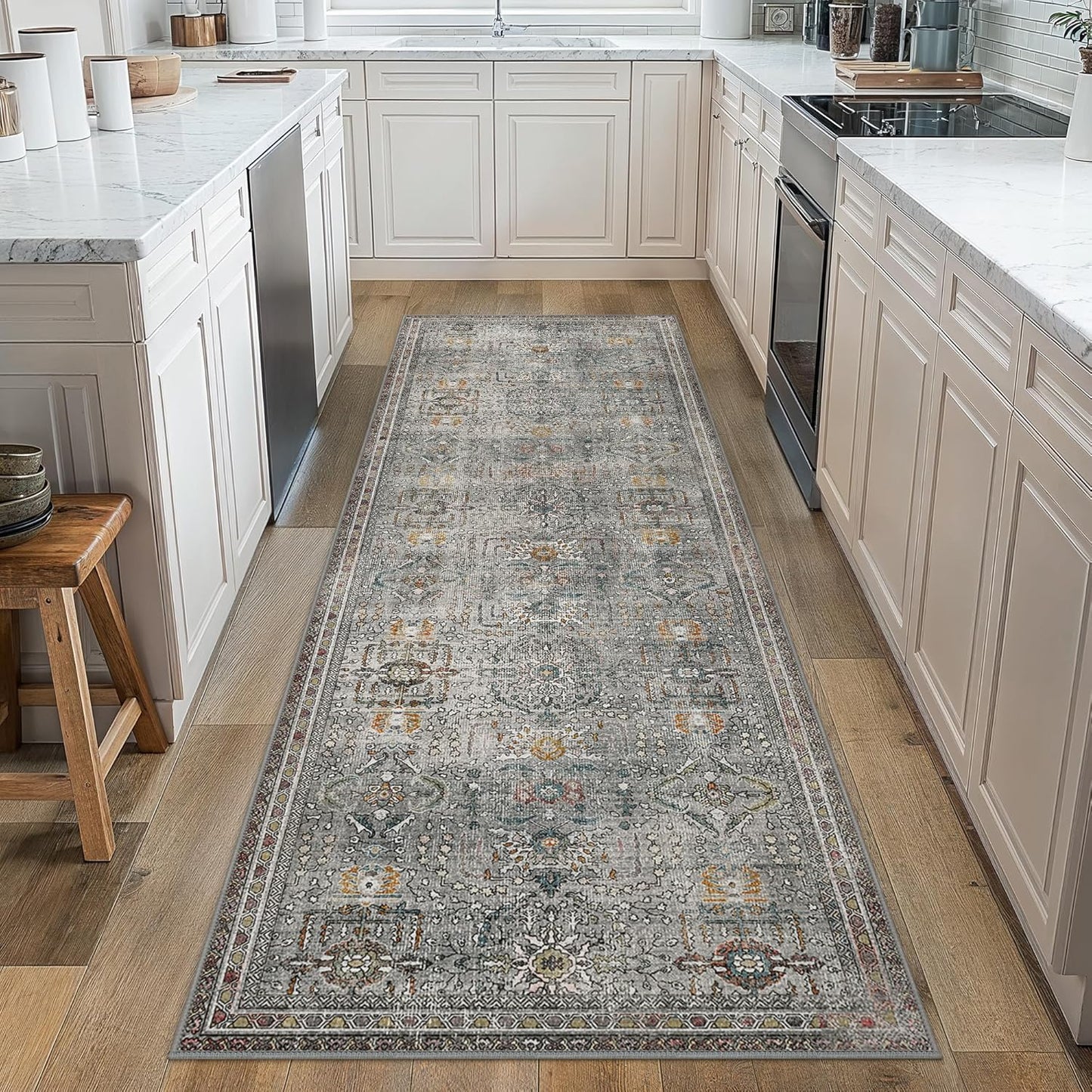 GENIMO Vintage Bohemian Print Non-Slip Runner Rug
