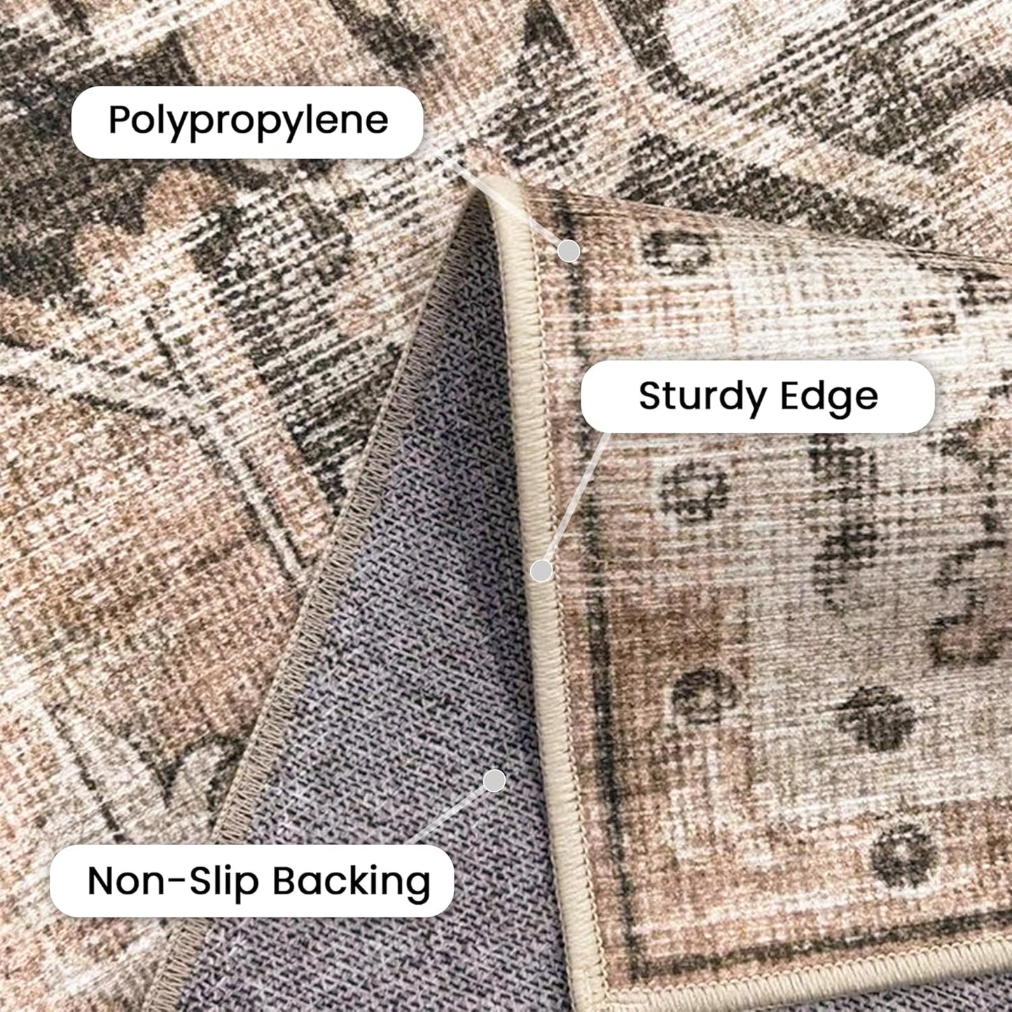 GENIMO Modern Classic Minimalist Area Rug