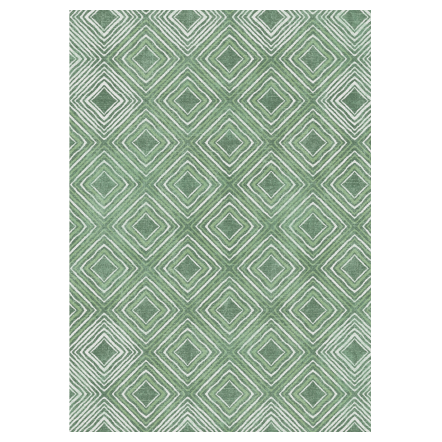 GENIMO Modern Geometric Checkered Machine Washable Non Slip Area Rug