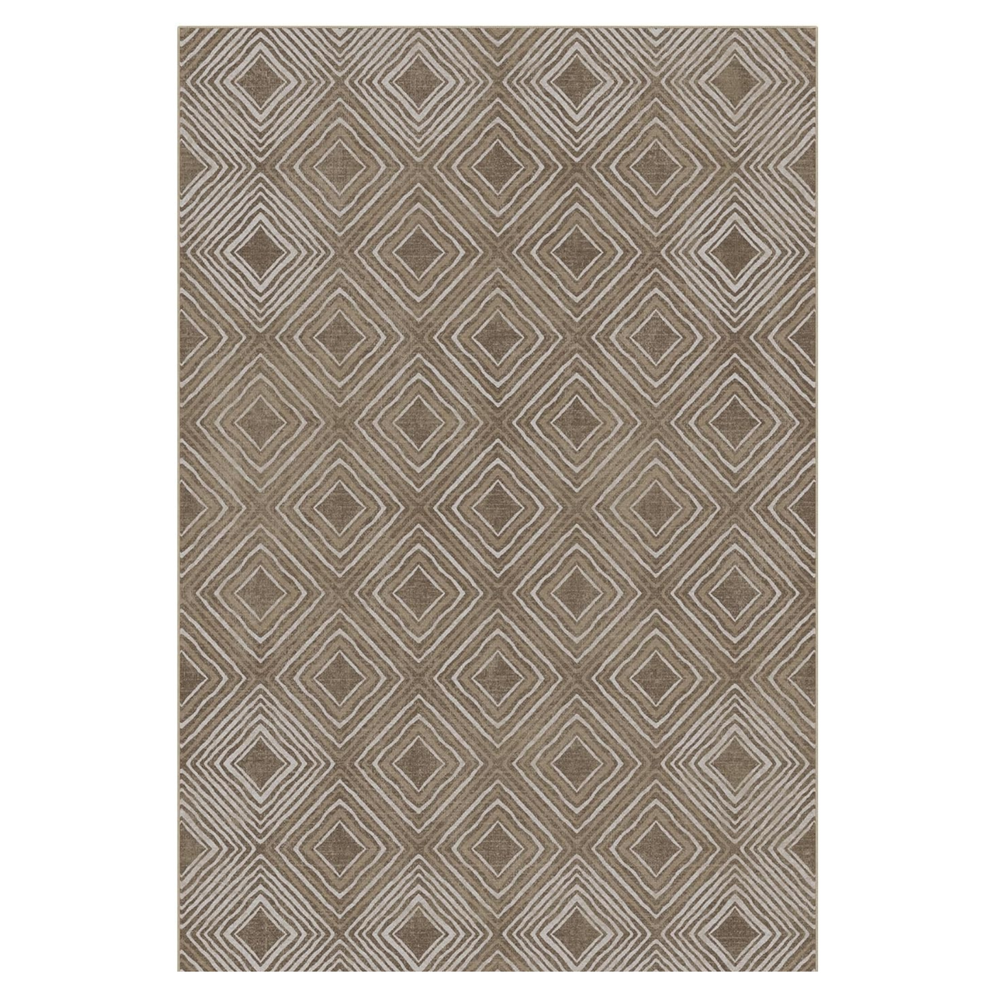 GENIMO Modern Geometric Checkered Machine Washable Non Slip Area Rug