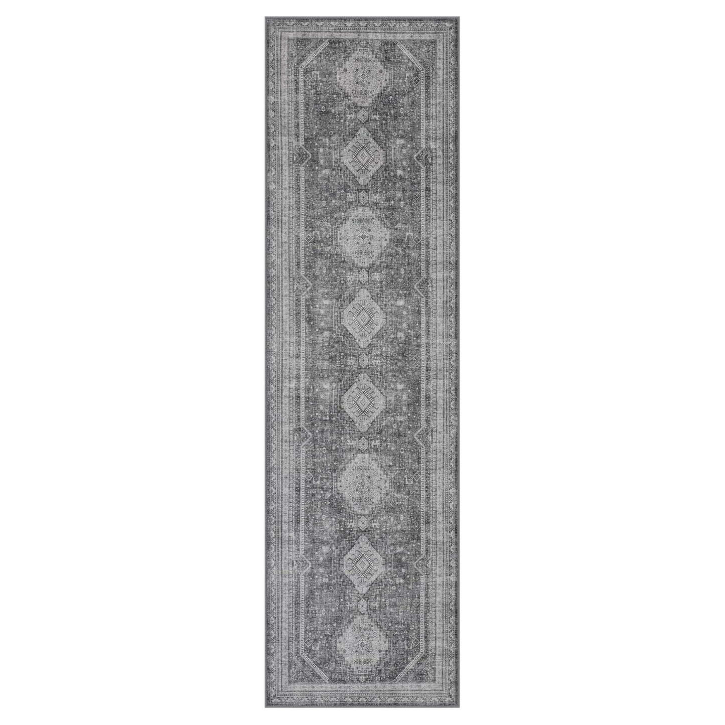 GENIMO Machine Washable Runner Rug Non Slip Carpet with Gripper