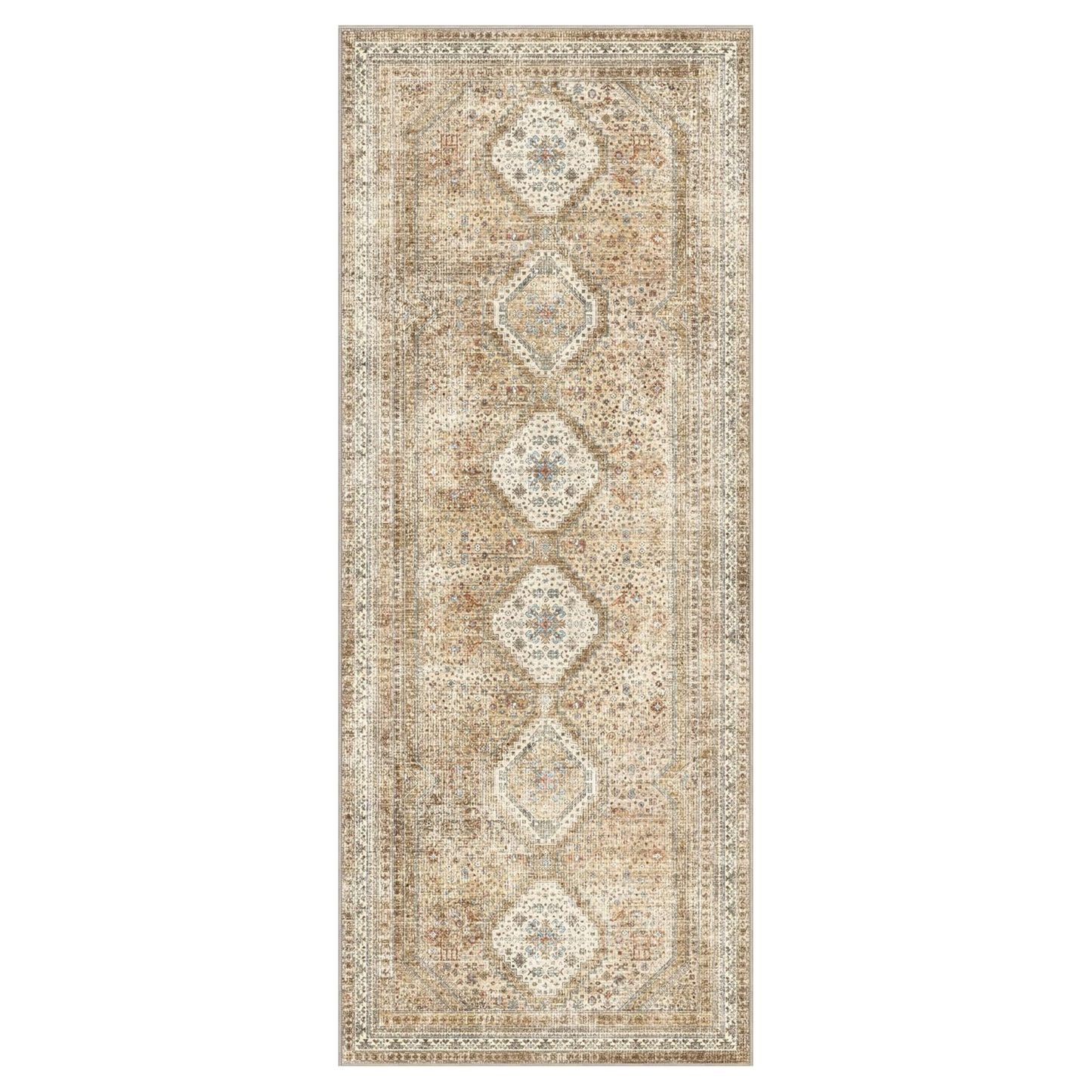 GENIMO Machine Washable Runner Rug Non Slip Carpet with Gripper