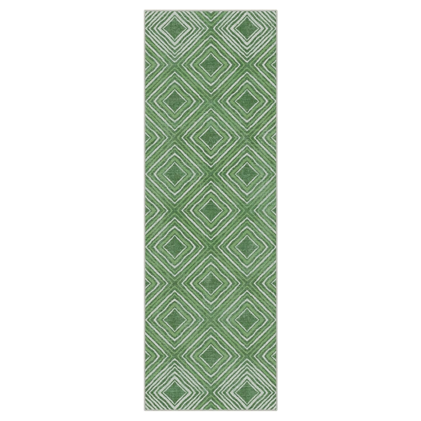 GENIMO Modern Geometric Checkered Machine Washable Non Slip Area Rug