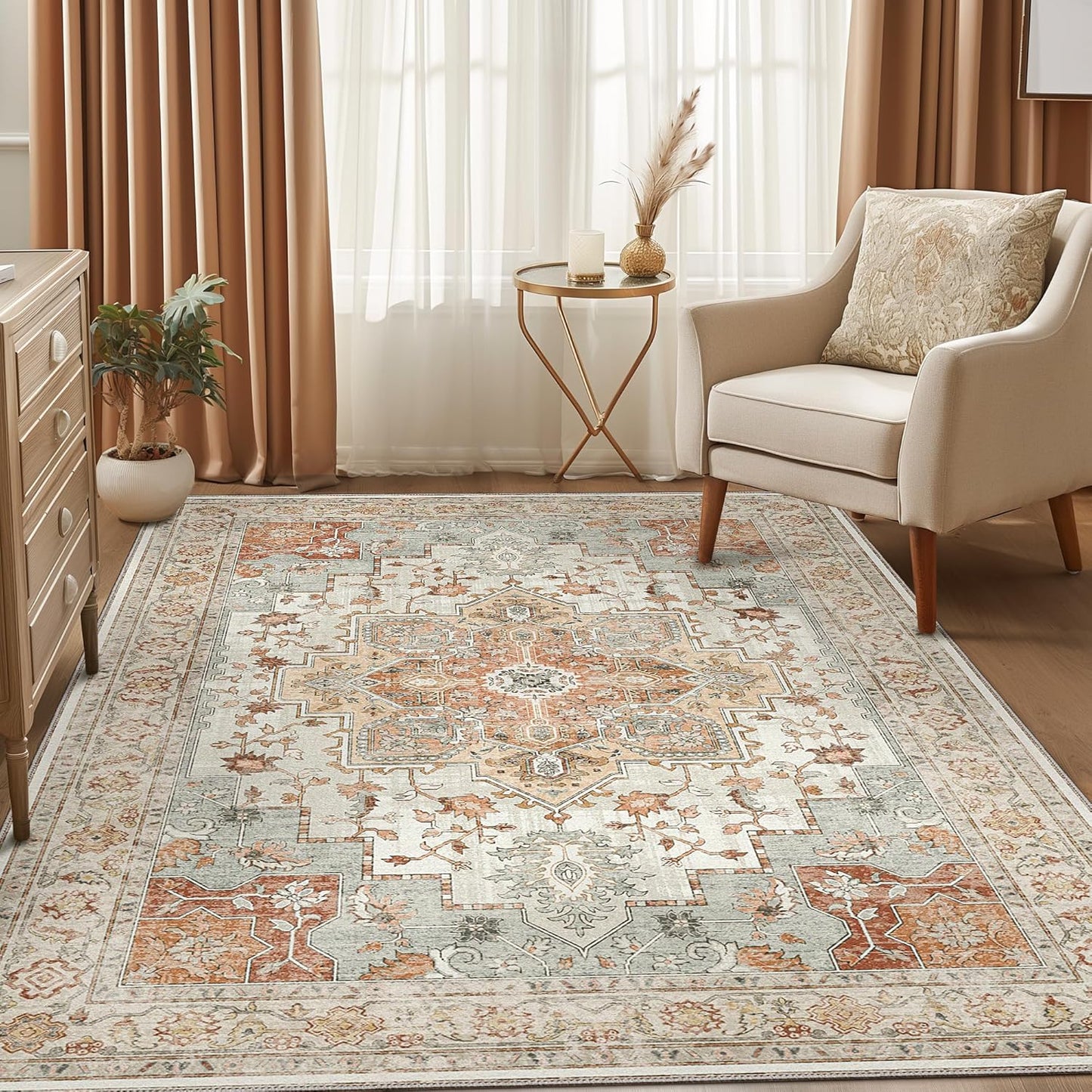 GENIMO Area Rug Vintage European Print