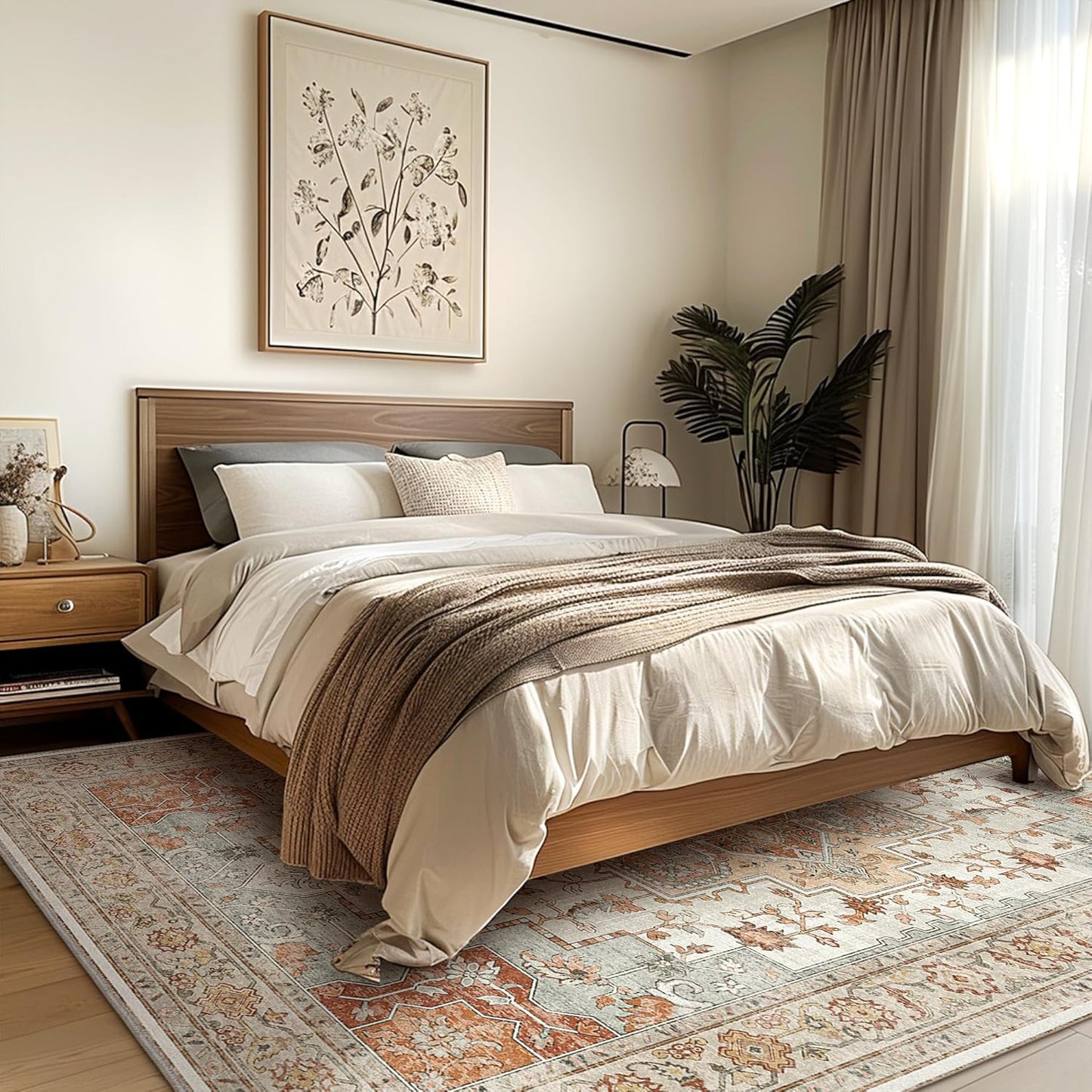GENIMO Area Rug Vintage European Print