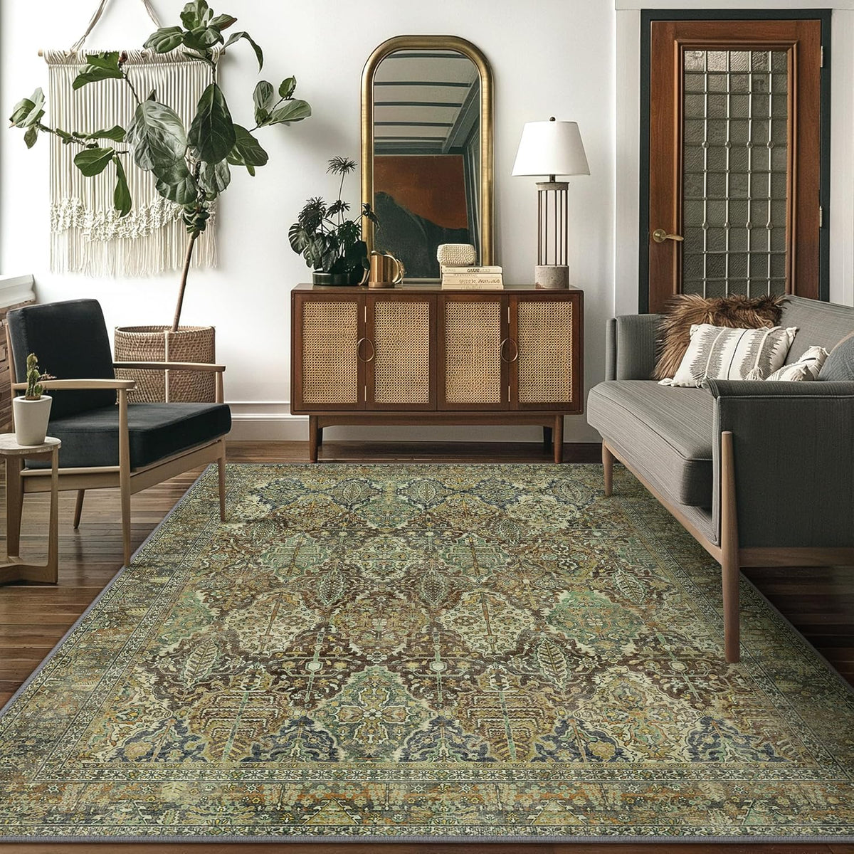 114×202 \" diamond” ViNTAGE RUG Vintage Diamond Indoor Area-Rug 2 X 8