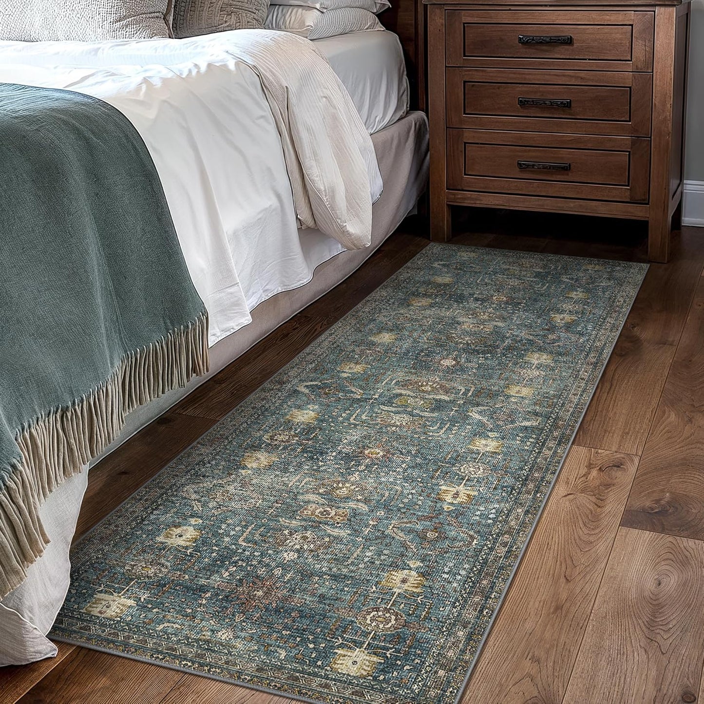 GENIMO Vintage Bohemian Print Non-Slip Runner Rug