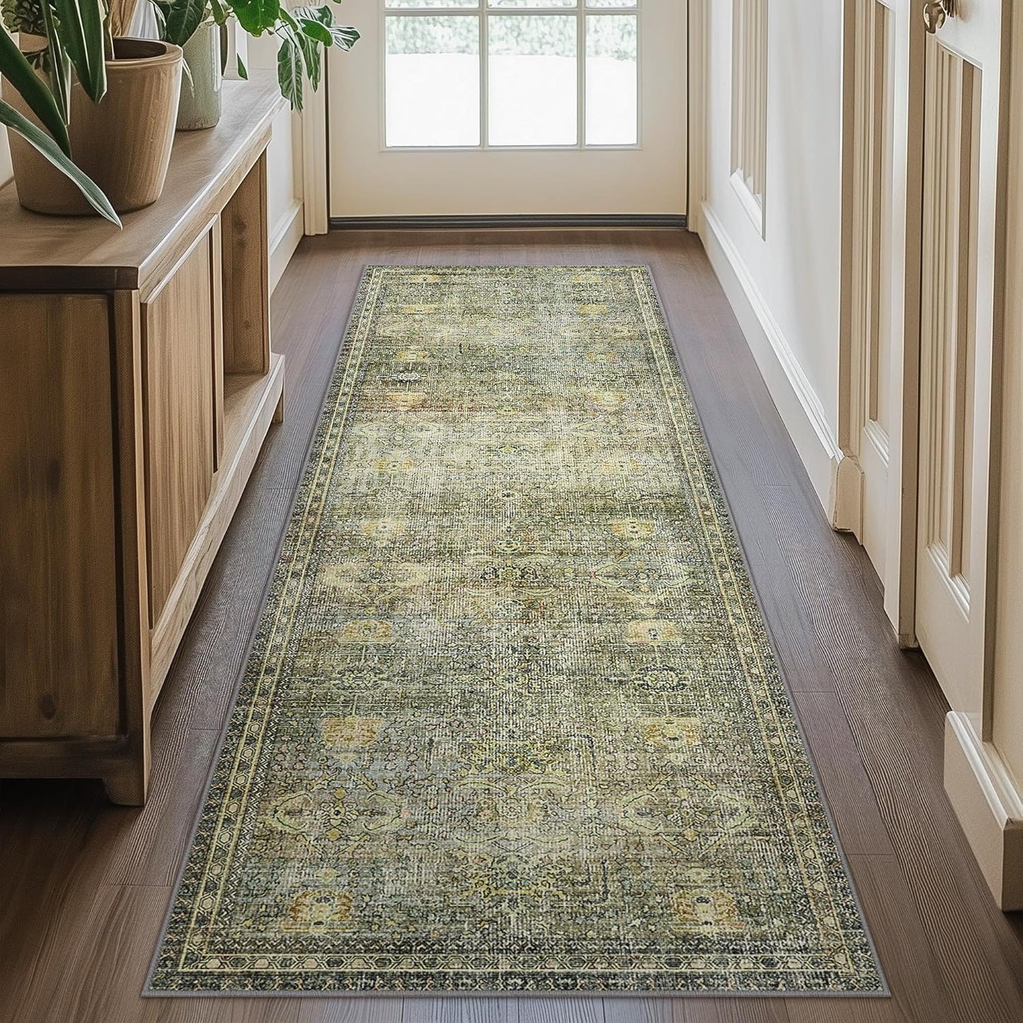 GENIMO Vintage Bohemian Print Non-Slip Runner Rug