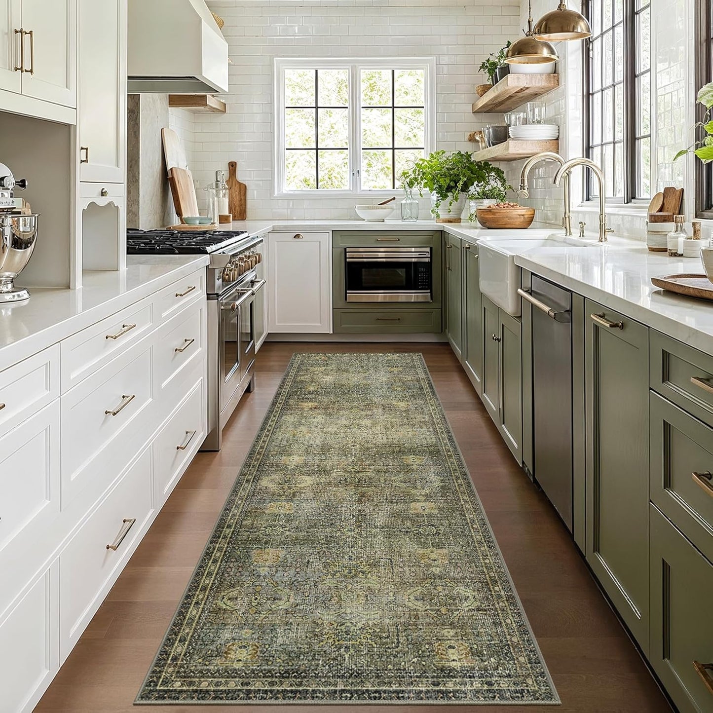 GENIMO Vintage Bohemian Print Non-Slip Runner Rug