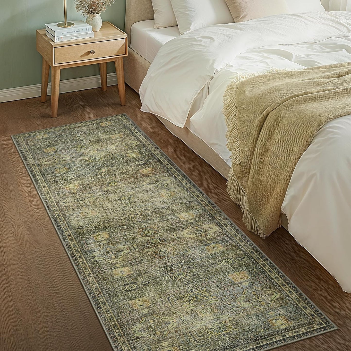 GENIMO Vintage Bohemian Print Non-Slip Runner Rug