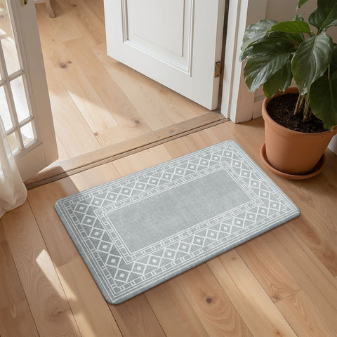 GENIMO 2Pcs Anti Fatigue Padded Kitchen Mat Non Slip Washable Runner Rug for Sink