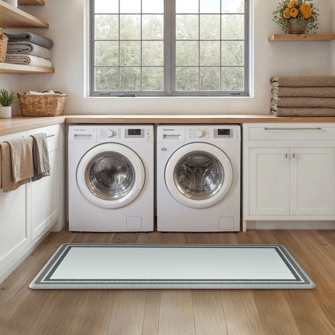 GENIMO 2Pcs Anti Fatigue Padded Kitchen Sink Mat Non Slip Washable Runner Rug in Modern