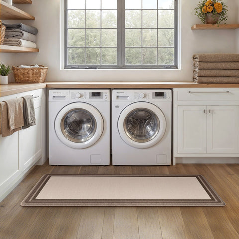GENIMO 2Pcs Anti Fatigue Padded Kitchen Sink Mat Non Slip Washable Runner Rug in Modern