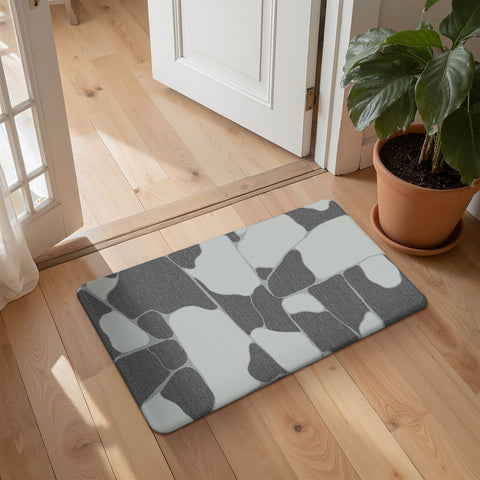GENIMO 2Pcs Anti Fatigue Cushioned Kitchen Sink Mat Non Slip Washable Runner Rug in Geometry