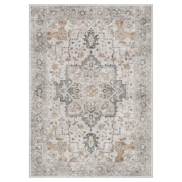 GENIMO Machine Washable Rugs Non Slip Carpet with Gripper AR1005