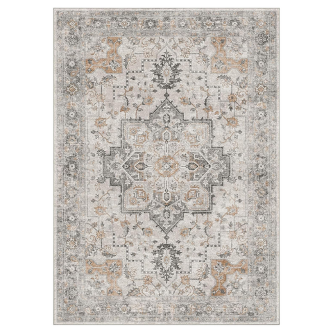 GENIMO Machine Washable Rugs Non Slip Carpet with Gripper AR1005
