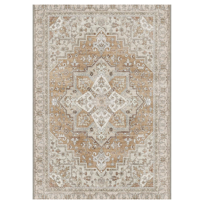 GENIMO Area Rug Machine Washable Vintage Bohemian Print