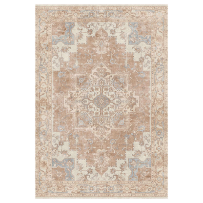 GENIMO Area Rug Machine Washable Vintage Bohemian Print
