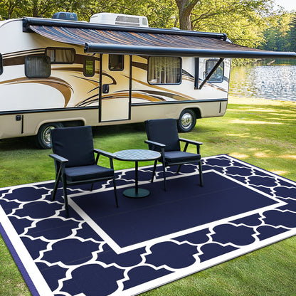 GENIMO Outdoor Rug for Patio Clearance,8'x10' Waterproof Mat