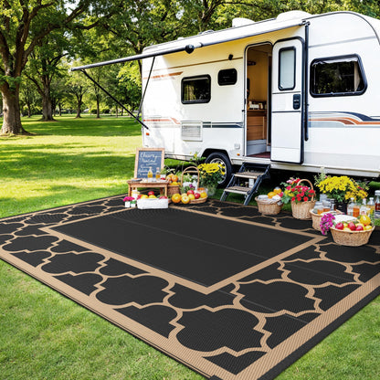 GENIMO Outdoor Rug for Patio Clearance,8'x10' Waterproof Mat