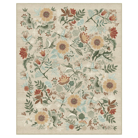 GENIMO Washable Modern  Forest Botanical Non Slip Area Rugs