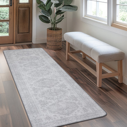GENIMO Machine Washable Rugs Non Slip Carpet with Gripper AR1005