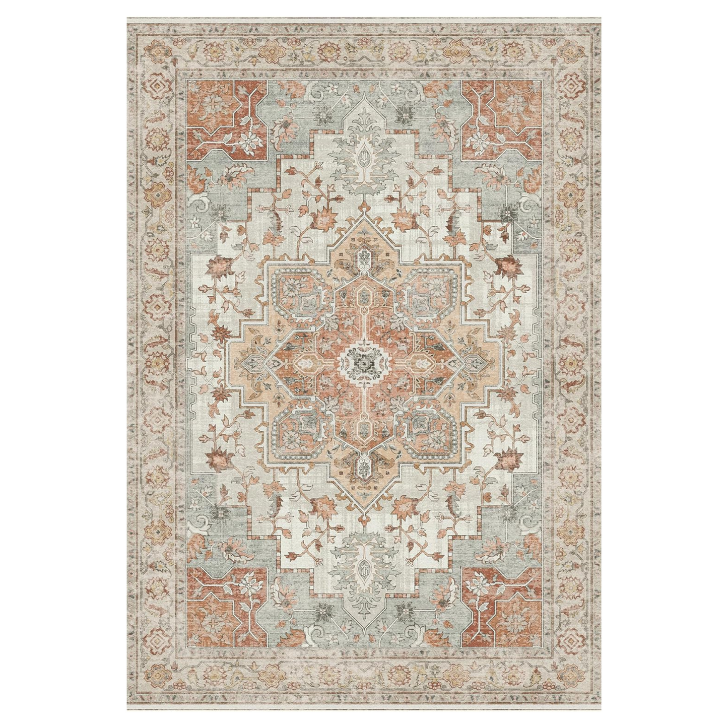 GENIMO Area Rug Vintage European Print