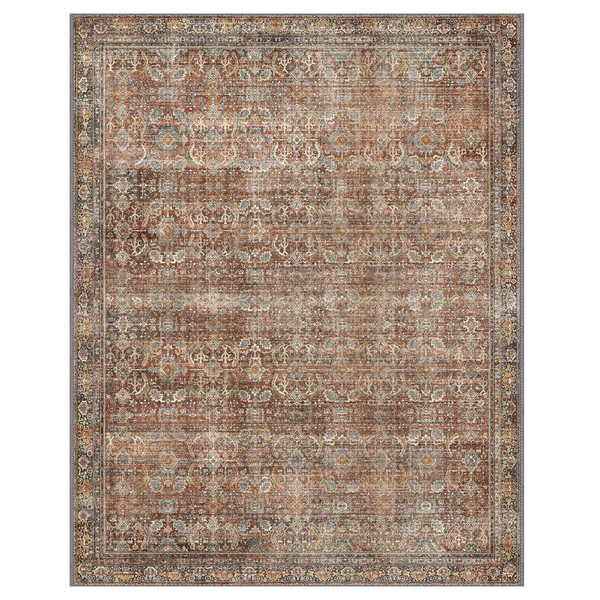 GENIMO Vintage Gorgeous Warm Color Non-Slip Washable Area Rug
