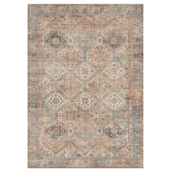 GENIMO Vintage Bohemian Classic Non-Slip Washable Area Rug Brown
