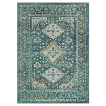 GENIMO Fantasy Geometric Floral Print Non-Slip Washable Area Rug