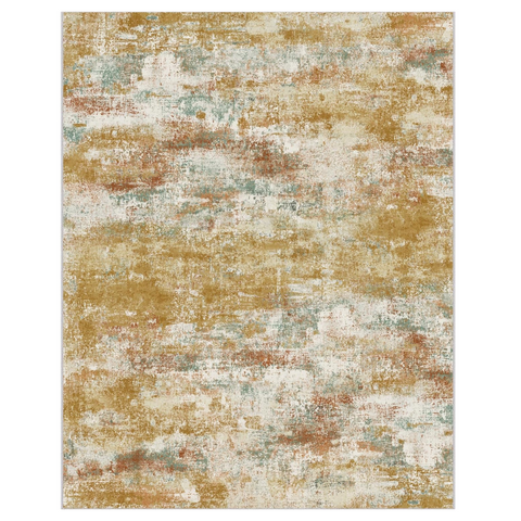 GENIMO Modern Abstract Print Soft Area Rug Orange