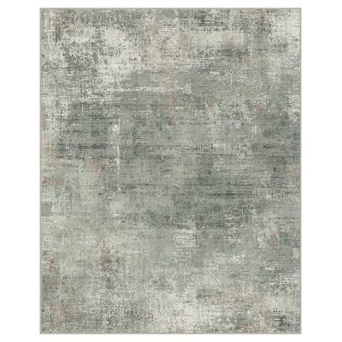 GENIMO Modern Abstract Textured Machine Washable Area Rug Green