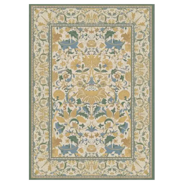 GENIMO Aesthetic Floral Pattern Print Area Rug