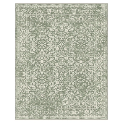 GENIMO Flourishing Floral Print Machine Washable Area Rug